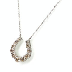 メレダイヤ デザインネックレス プラチナ ペンダント ネックレス Pt900 Pt850 ダイヤモンド レディース 【中古】nbjwl
