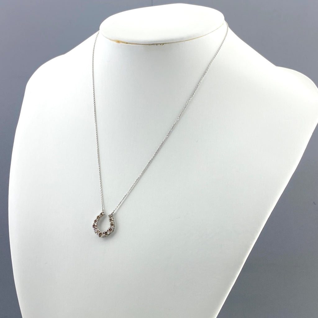 メレダイヤ デザインネックレス プラチナ ペンダント ネックレス Pt900 Pt850 ダイヤモンド レディース 【中古】nbjwl