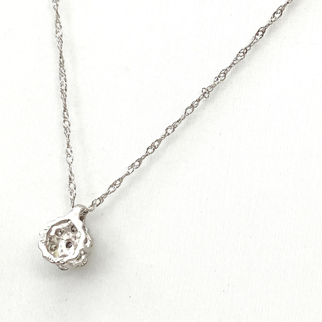 メレダイヤ デザインネックレス プラチナ ペンダント ネックレス Pt900 Pt850 ダイヤモンド レディース 【中古】nbjwl