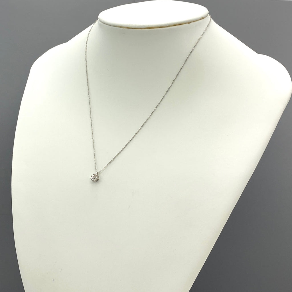 メレダイヤ デザインネックレス プラチナ ペンダント ネックレス Pt900 Pt850 ダイヤモンド レディース 【中古】nbjwl