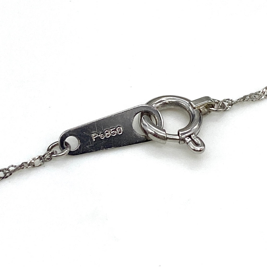 メレダイヤ デザインネックレス プラチナ ペンダント ネックレス Pt900 Pt850 ダイヤモンド レディース 【中古】nbjwl