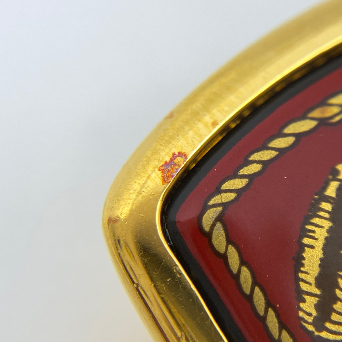 バイセル公式】エルメス エマイユ ブローチ 七宝焼き 扇形 ブローチ GP