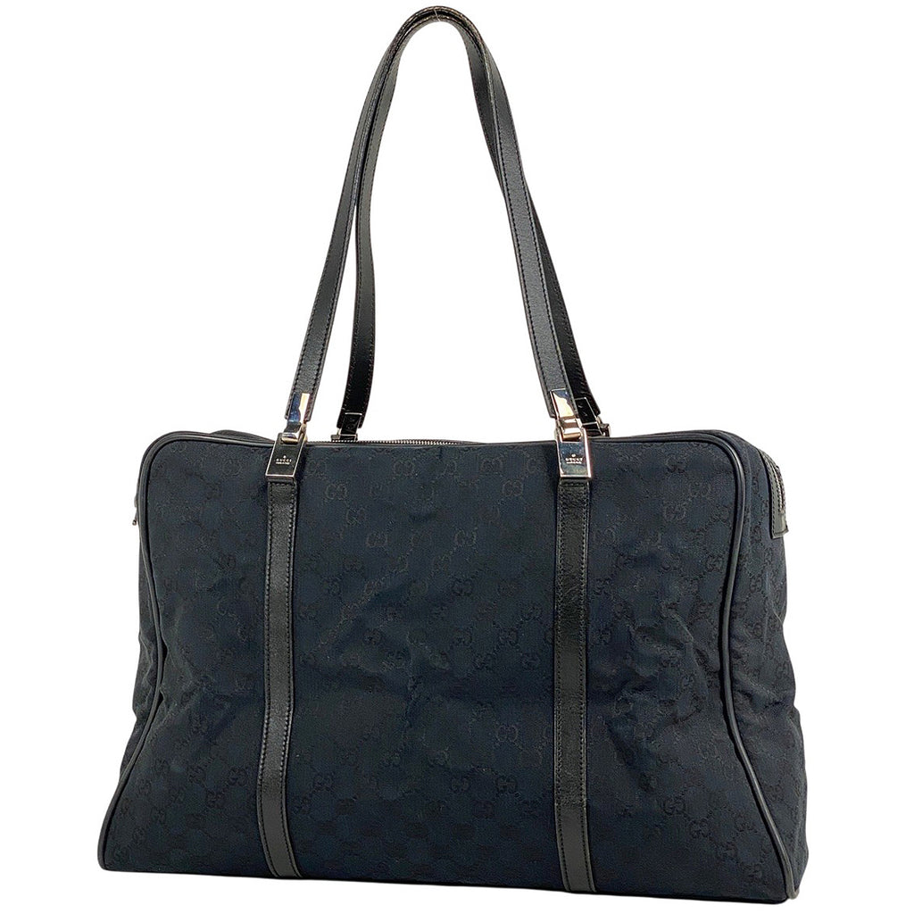 グッチ GG柄 トートバッグ ショルダーバッグ トートバッグ GGキャンバス ブラック 0120398 レディース 【中古】brbag