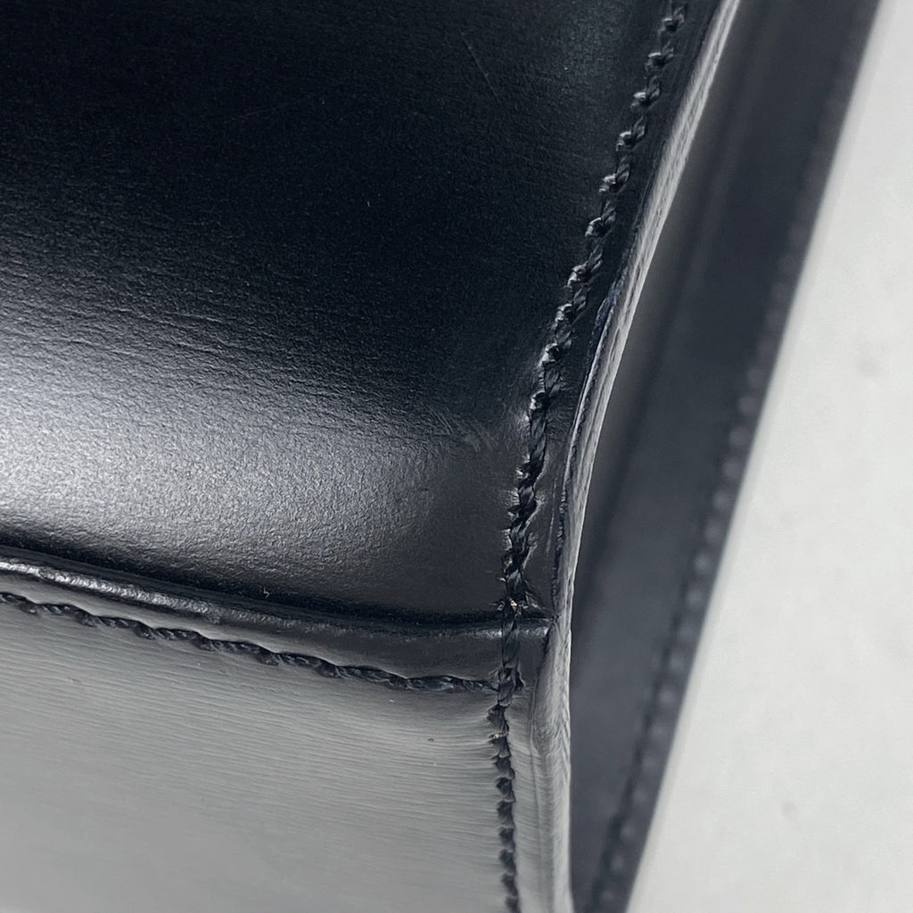 カルティエ パンテール ハンドバッグ 2WAY ショルダーバッグ ハンドバッグ レザー ブラック レディース 【中古】brbag