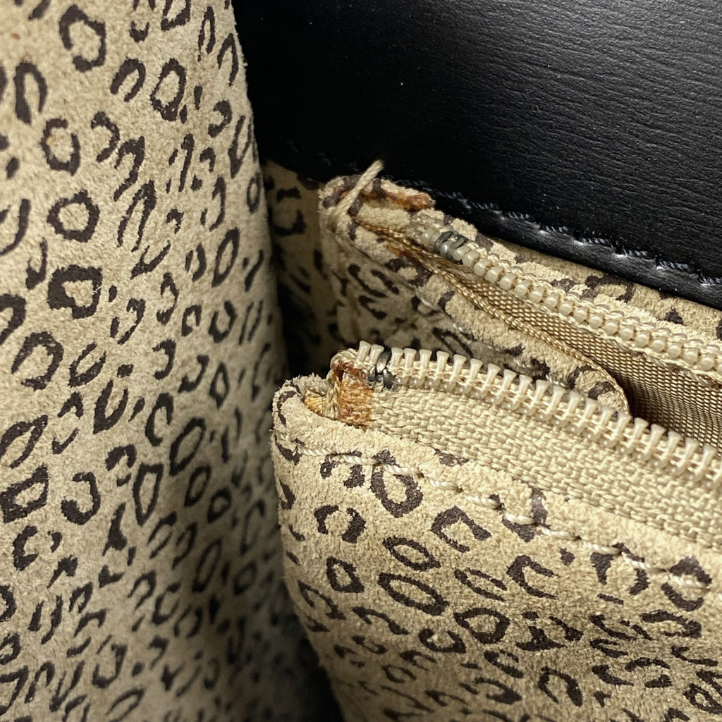 カルティエ パンテール ハンドバッグ 2WAY ショルダーバッグ ハンドバッグ レザー ブラック レディース 【中古】brbag