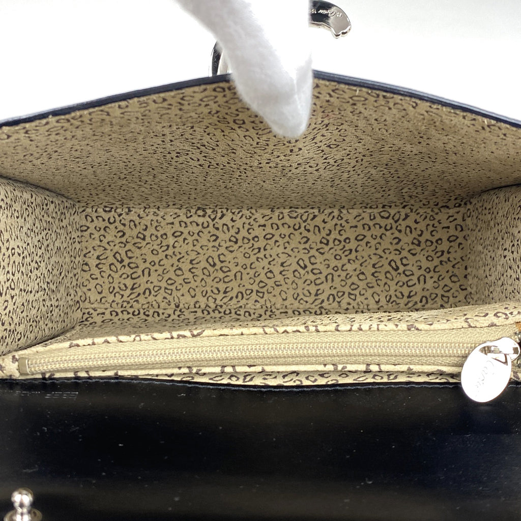 カルティエ パンテール ハンドバッグ 2WAY ショルダーバッグ ハンドバッグ レザー ブラック レディース 【中古】brbag