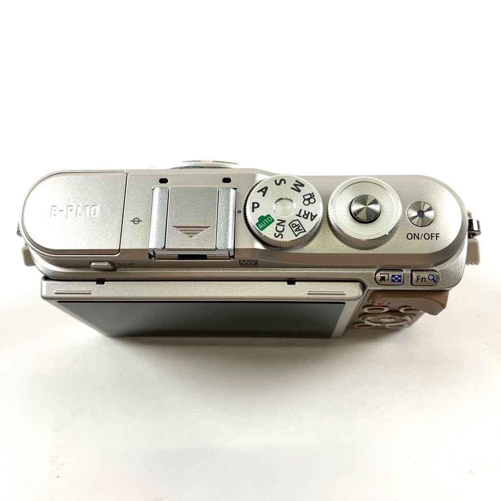 オリンパス OLYMPUS PEN E-PL10 EZダブルズームキット ブラウン デジタル ミラーレス 一眼カメラ 【中古】cambb