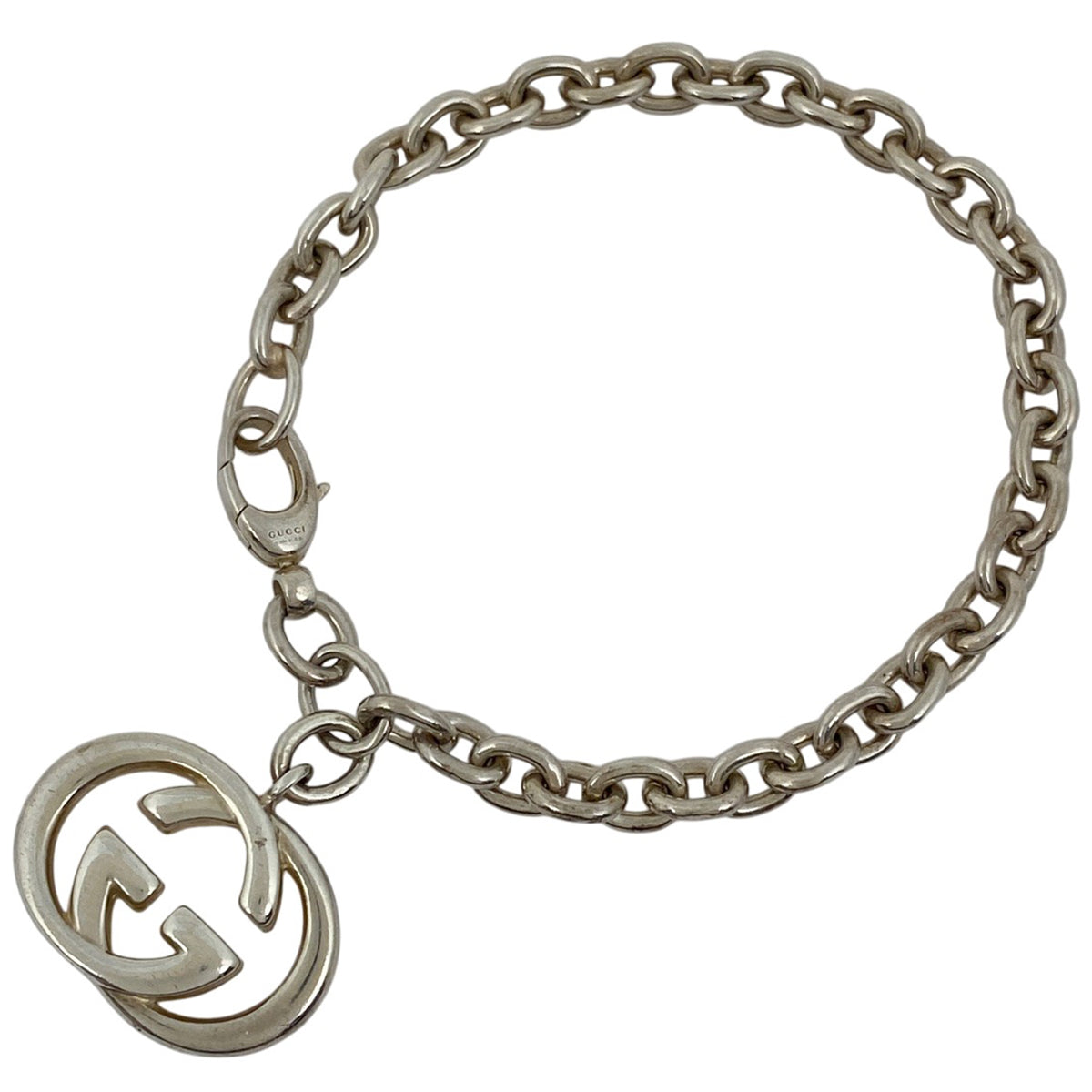 バイセル公式】グッチ GGロゴ チェーン ブレスレット インター