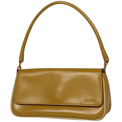 プラダ ロゴ ショルダーバッグ ワンショルダー ハンドバッグ ショルダーバッグ レザー ブラウン レディース 【中古】brbag