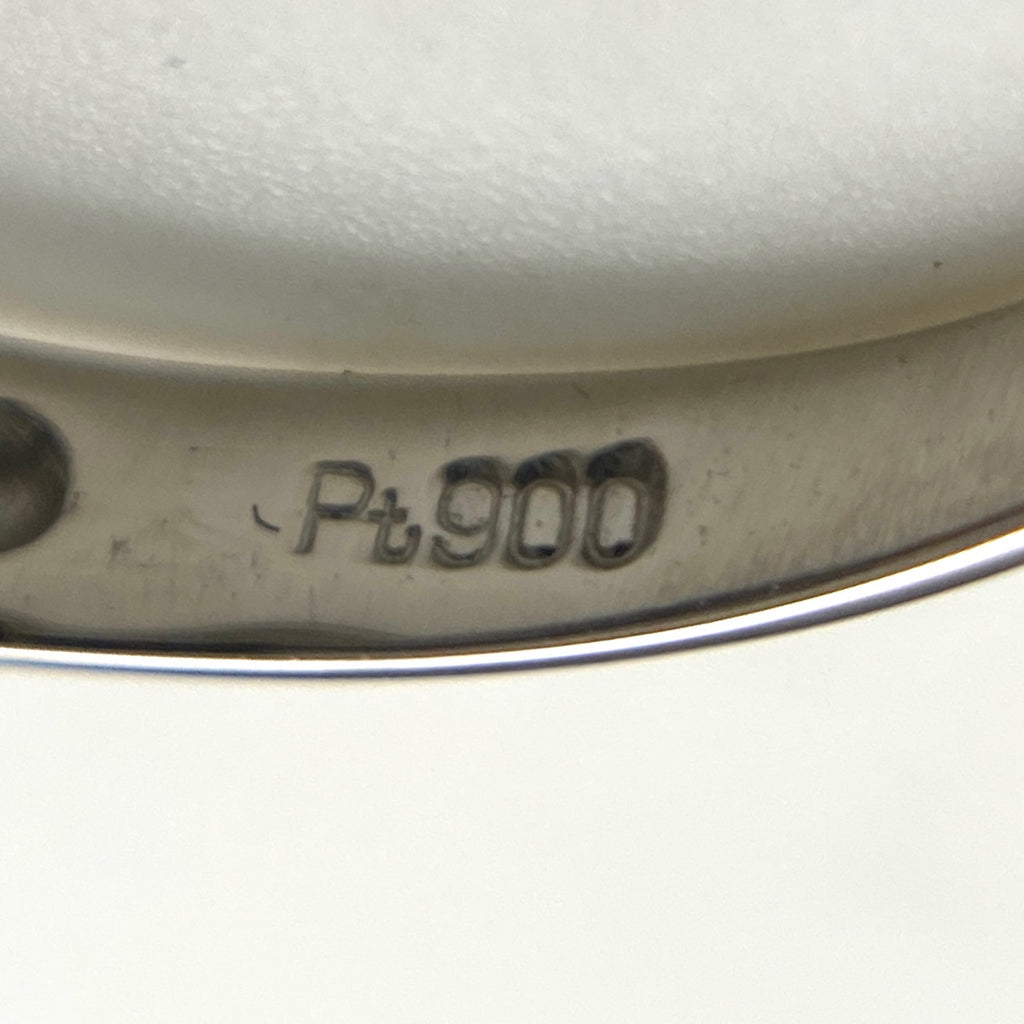 サファイア デザインリング プラチナ 指輪 メレダイヤ リング 14号 Pt900 サファイア ダイヤモンド レディース 【中古】nbjwl