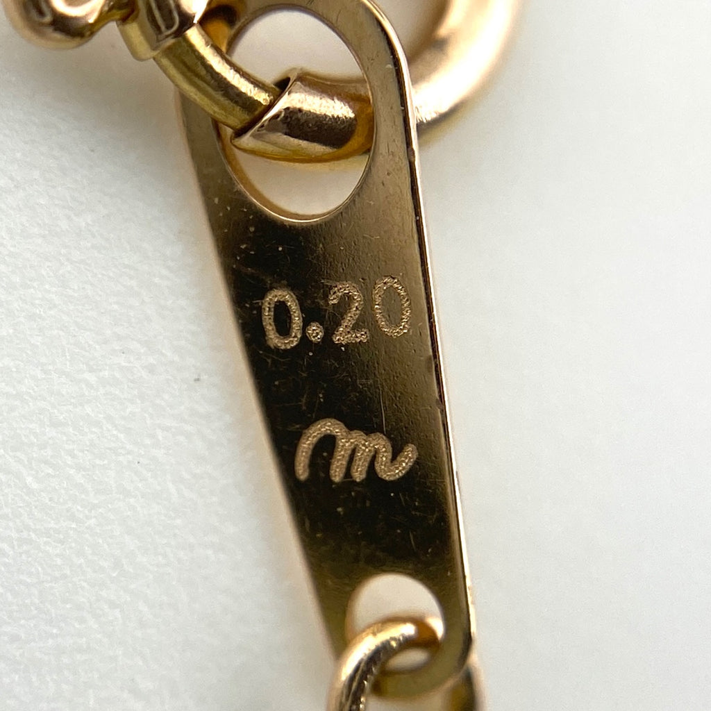 ダイヤモンド デザインネックレス YG イエローゴールド ペンダント ネックレス K18 ダイヤモンド レディース 【中古】nbjwl