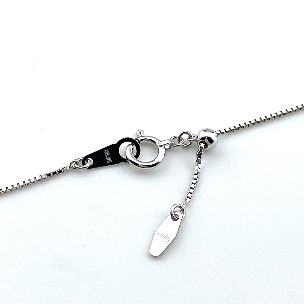 ブラックダイヤモンド デザインネックレス WG ホワイトゴールド ペンダント メレダイヤ ネックレス K18 WG ダイヤモンド レディース 【中古】nbjwl