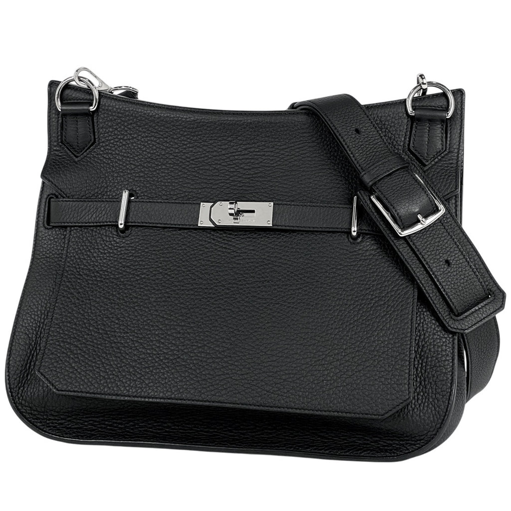 エルメス ジプシエール 37 斜め掛け ショルダーバッグ トリヨンクレマンス ブラック □O レディース 【中古】brbag