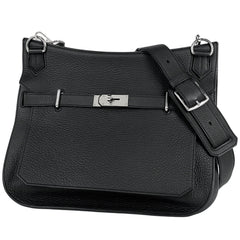 エルメス ジプシエール 37 斜め掛け ショルダーバッグ トリヨンクレマンス ブラック □O レディース 【中古】brbag