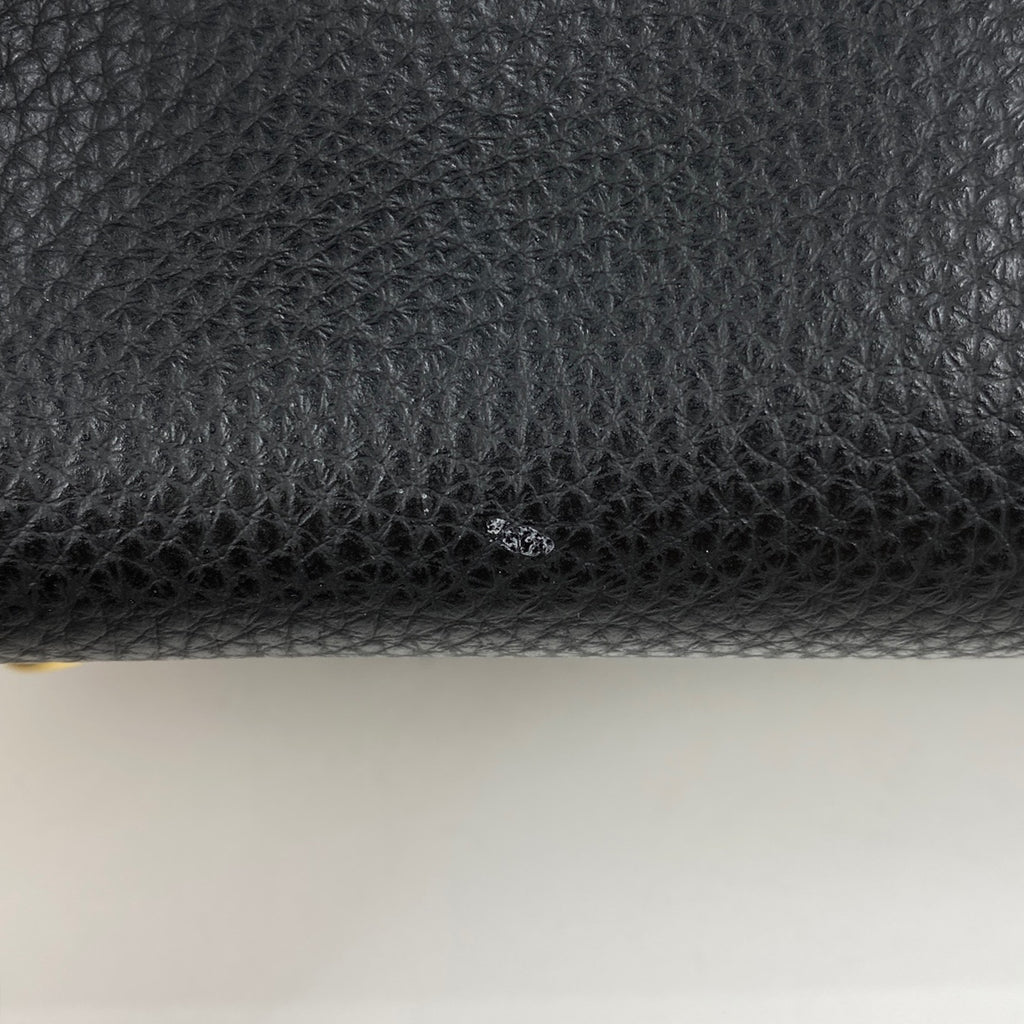 コーチ ウィロウ トートバッグ 24 2WAY ショルダーバッグ トートバッグ レザー ブラック レディース 【中古】brbag