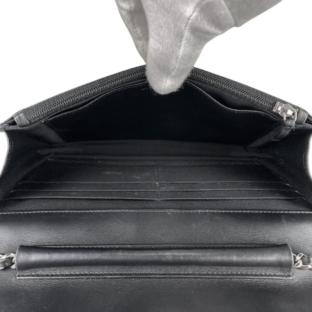 シャネル ウルトラステッチ ココマーク ショルダーバッグ レザー ブラック レディース 【中古】brbag