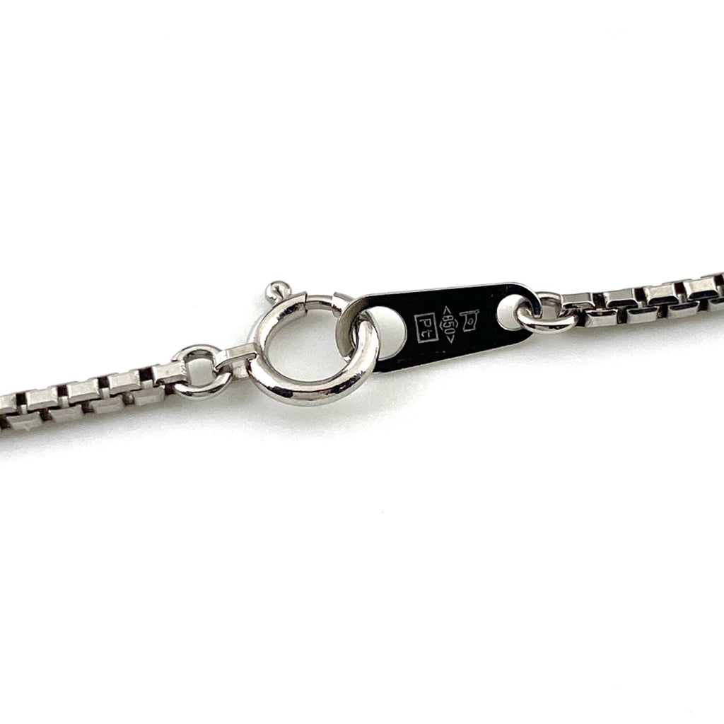 アクアマリン デザインネックレス プラチナ メレダイヤ ペンダント ネックレス Pt900 Pt850 アクアマリン レディース 【中古】nbjwl