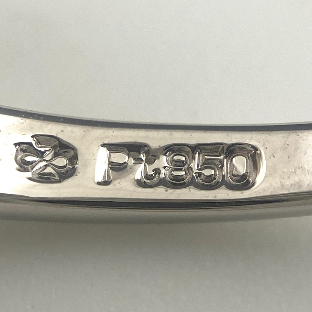 サファイア デザインリング プラチナ 指輪 メレダイヤ リング 12号 Pt850 サファイア ダイヤモンド レディース 【中古】nbjwl