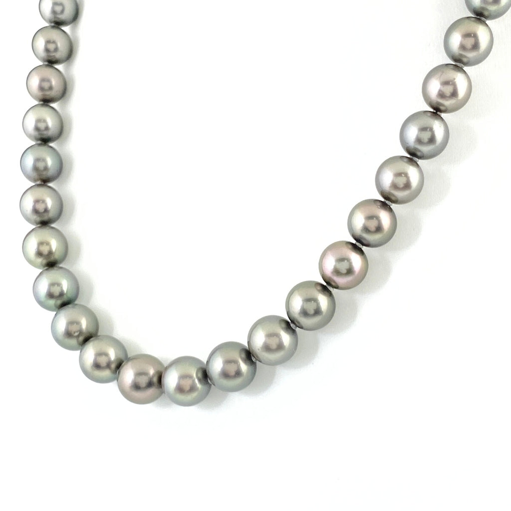 パール デザインネックレス シルバー 真珠 ネックレス SV パール レディース 【中古】nbjwl