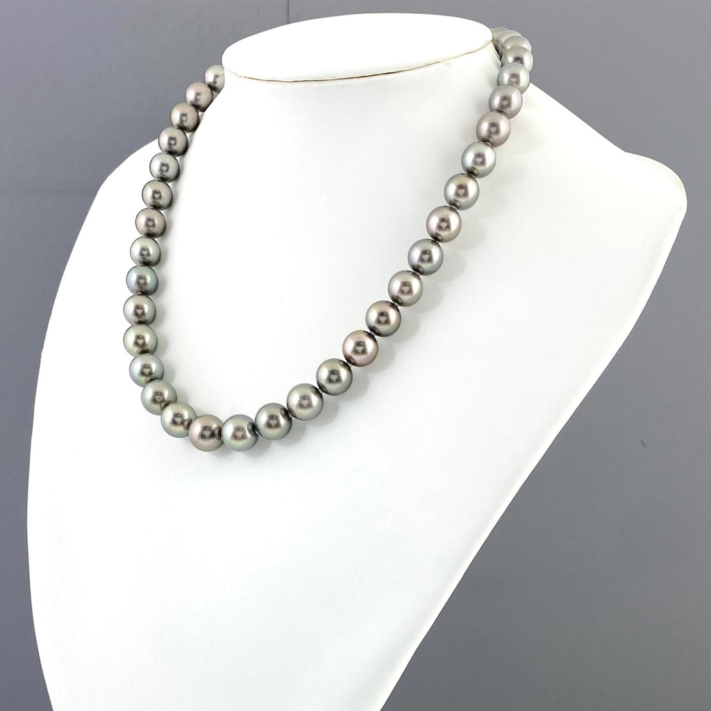 パール デザインネックレス シルバー 真珠 ネックレス SV パール レディース 【中古】nbjwl