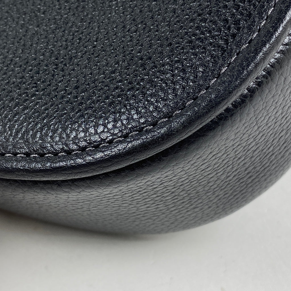コーチ ウィロウ サドル バッグ 斜め掛け ショルダーバッグ レザー ブラック CA094 レディース 【中古】brbag