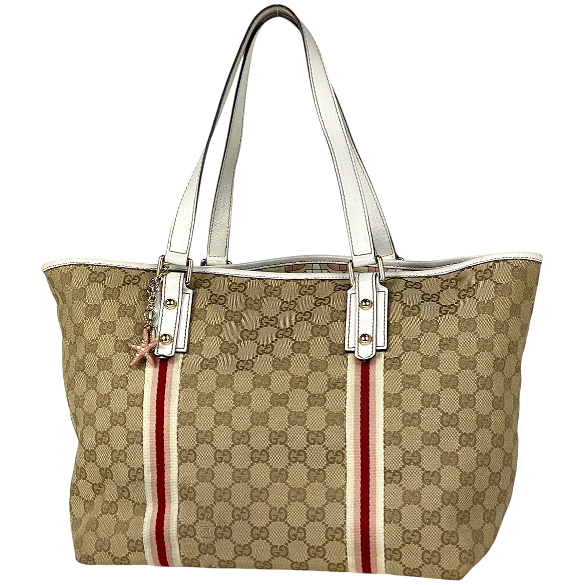 美品 ✨ グッチ トートバッグ GG柄 シェリーライン キャンバス グッチ GUCCI GGキャンバス シェリーライン トートバッグ 189669