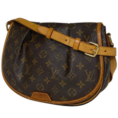 ルイ・ヴィトン メニルモンタン PM 斜め掛け ショルダーバッグ モノグラム ブラウン M40474 レディース 【中古】brbag