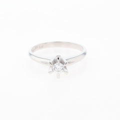 メレダイヤ デザインリング プラチナ 指輪 リング 13.5号 Pt900 ダイヤモンド レディース 【中古】nbjwl