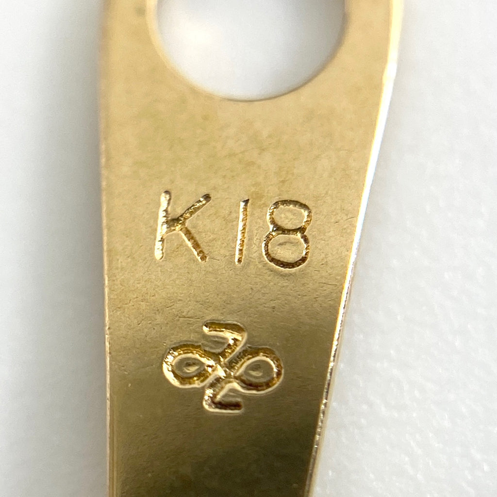 ハートモチーフ デザインネックレス YG イエローゴールド ペンダント ダイヤモンド ネックレス K18 ダイヤモンド レディース 【中古】nbjwl