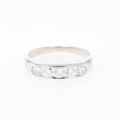 メレダイヤ デザインリング プラチナ 指輪 リング 8.5号 Pt900 ダイヤモンド レディース 【中古】nbjwl