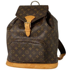 ルイ・ヴィトン モンスリ GM バックパック デイパック リュック モノグラム ブラウン M51135 レディース 【中古】brbag