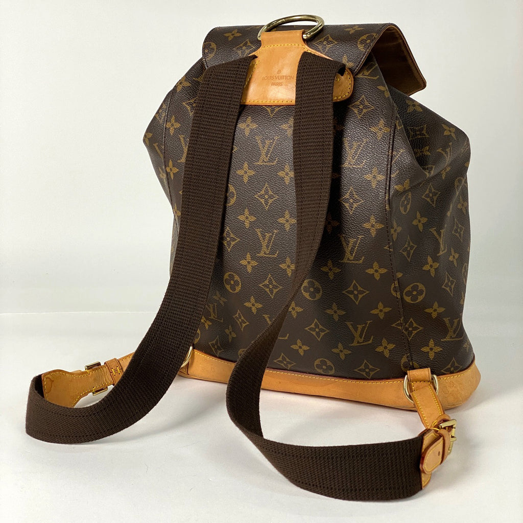 ルイ・ヴィトン モンスリ GM バックパック デイパック リュック モノグラム ブラウン M51135 レディース 【中古】brbag