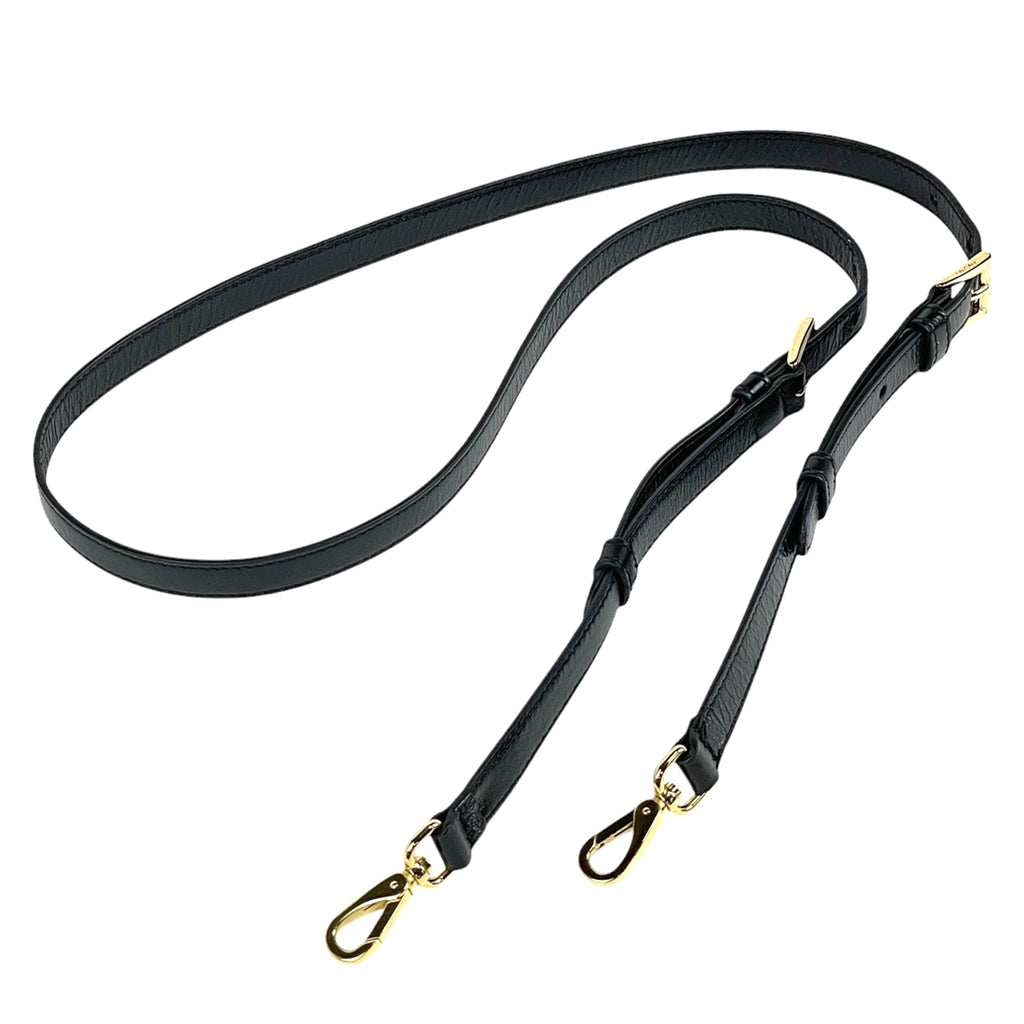 プラダ ボニー ラージ レザー ハンドバッグ 2WAY ショルダーバッグ ロゴプレート ハンドバッグ レザー ブラック 1BA433 レディース 【中古】brbag