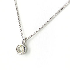 ダイヤモンド デザインネックレス プラチナ ペンダント ネックレス Pt900 Pt850 ダイヤモンド レディース 【中古】nbjwl