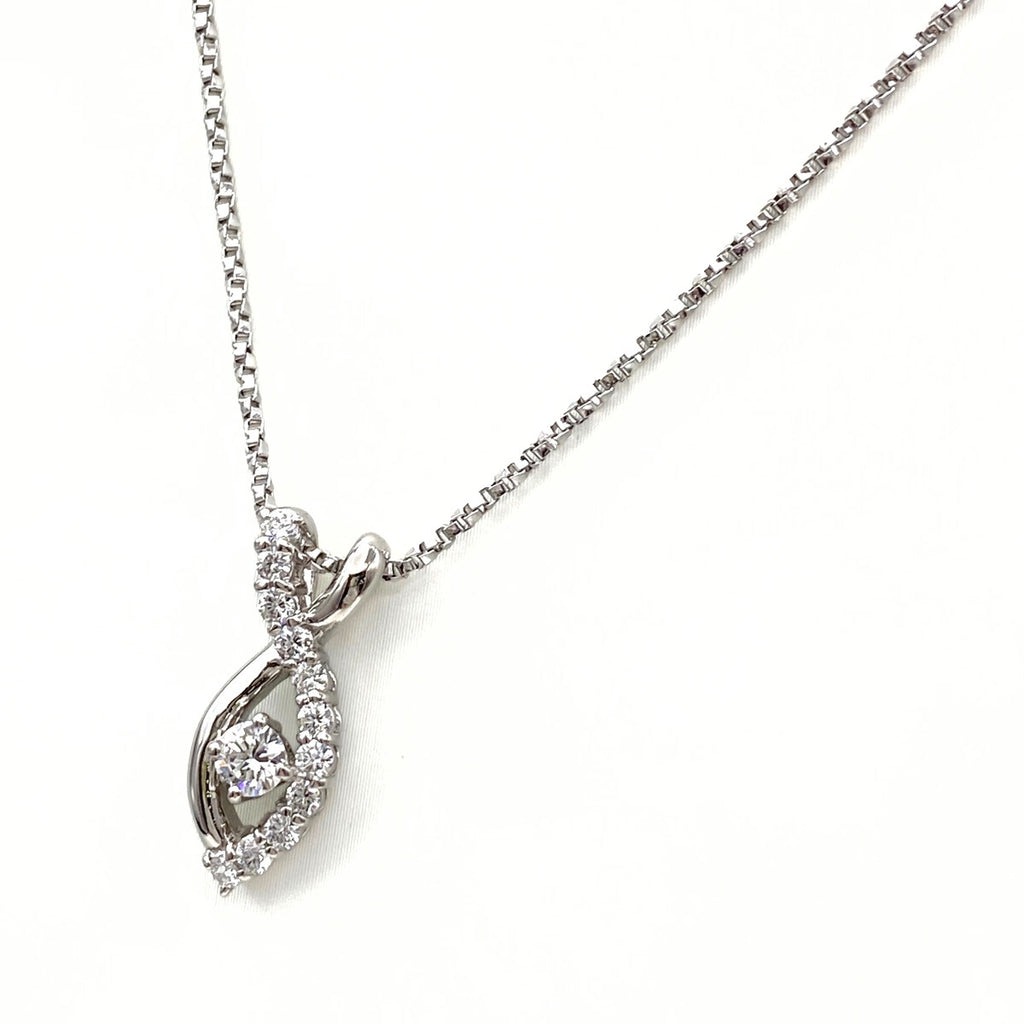 星の砂 メレダイヤ デザインネックレス プラチナ ペンダント ネックレス Pt900 Pt850 ダイヤモンド レディース 【中古】brjwl