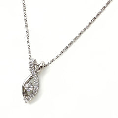 星の砂 メレダイヤ デザインネックレス プラチナ ペンダント ネックレス Pt900 Pt850 ダイヤモンド レディース 【中古】brjwl