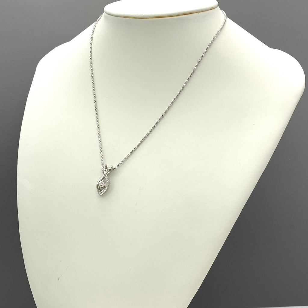星の砂 メレダイヤ デザインネックレス プラチナ ペンダント ネックレス Pt900 Pt850 ダイヤモンド レディース 【中古】brjwl