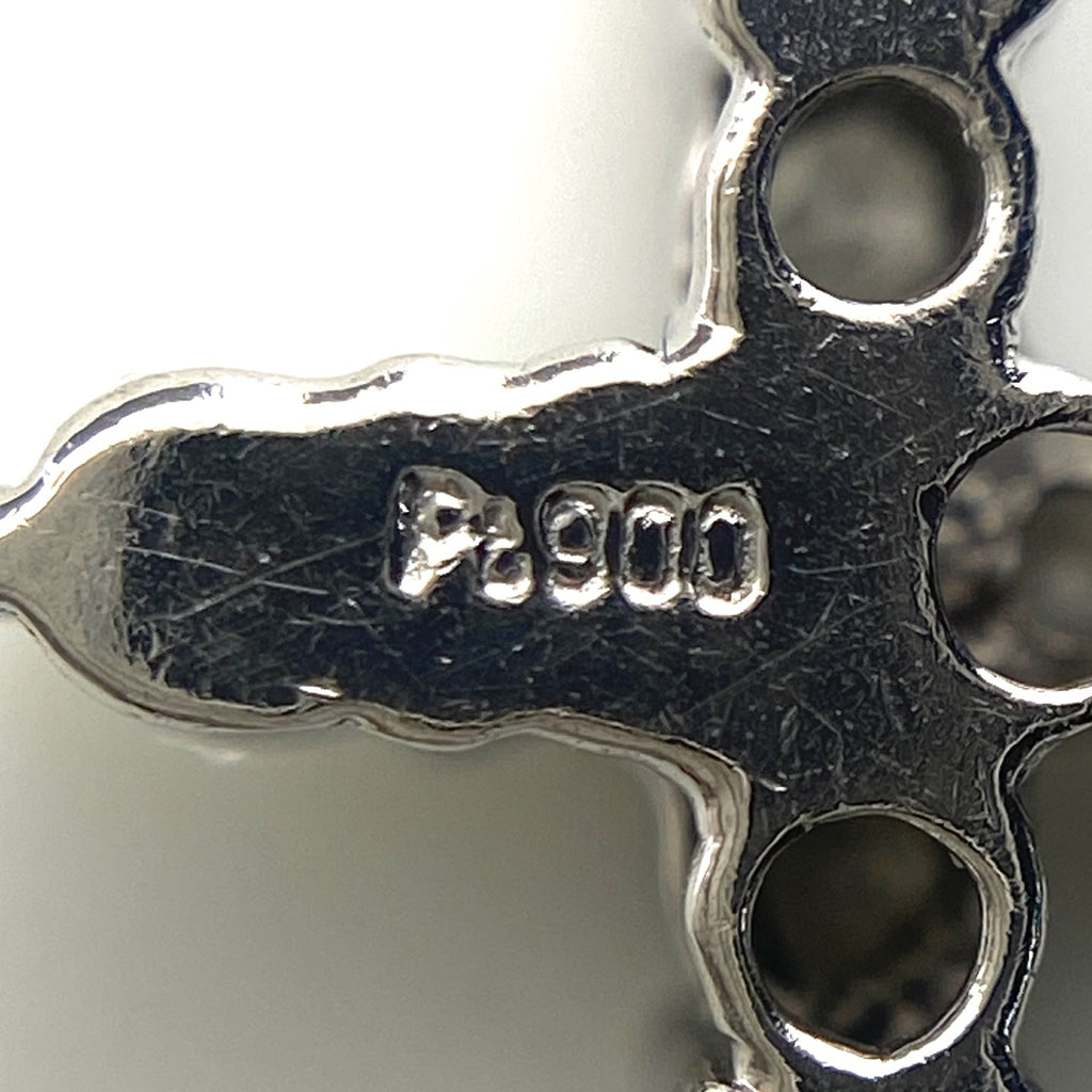 クロスモチーフ ペンダントトップ プラチナ メレダイヤ 十字架 ペンダントトップ Pt900 ダイヤモンド レディース 【中古】nbjwl