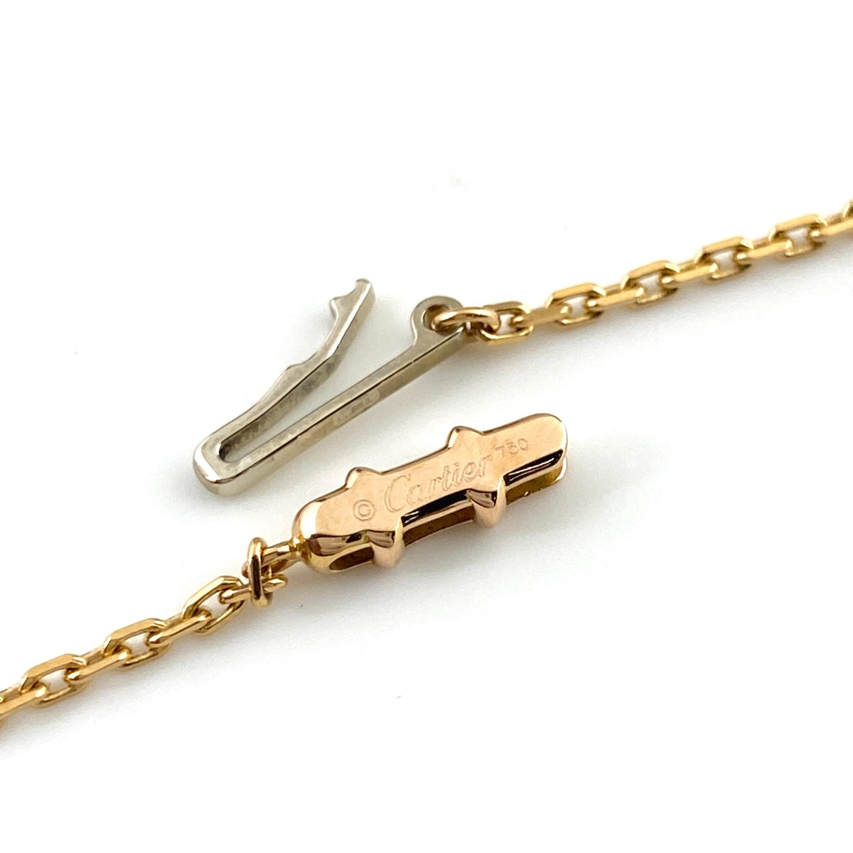 バイセル公式】カルティエ ラブ プレート ピンクサファイア ネックレス
