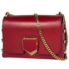 ジミーチュウ ロケットプティ チェーン ショルダーバッグ スタッズ ショルダーバッグ レザー レッド レディース 【中古】brbag