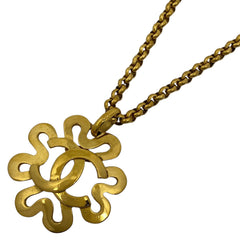 シャネル ココマーク チェーン ネックレス CC ネックレス GP ゴールド レディース 【中古】bracc