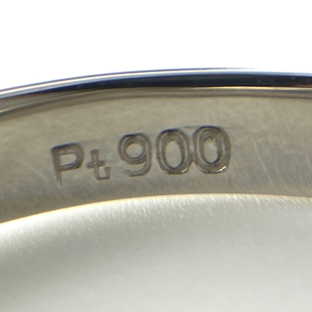 エメラルド デザインリング プラチナ 指輪 メレダイヤ リング 11.5号 Pt900 エメラルド ダイヤモンド レディース 【中古】nbjwl