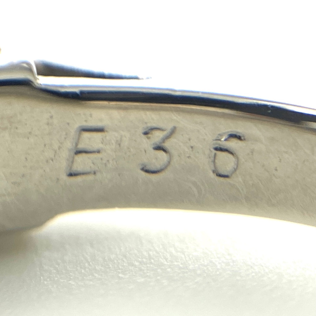 エメラルド デザインリング プラチナ 指輪 メレダイヤ リング 11.5号 Pt900 エメラルド ダイヤモンド レディース 【中古】nbjwl
