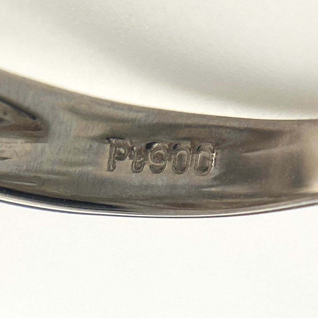 パール デザインリング プラチナ メレダイヤ 指輪 真珠 リング 9.5号 Pt900 パール ダイヤモンド レディース 【中古】nbjwl