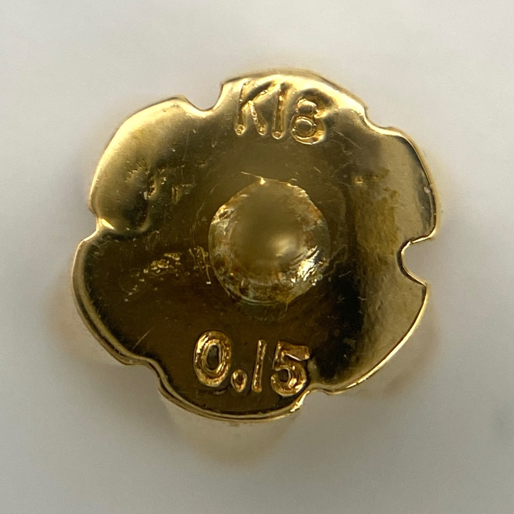 メレダイヤ デザインピアス YG イエローゴールド ピアス K18 ダイヤモンド レディース 【中古】nbjwl