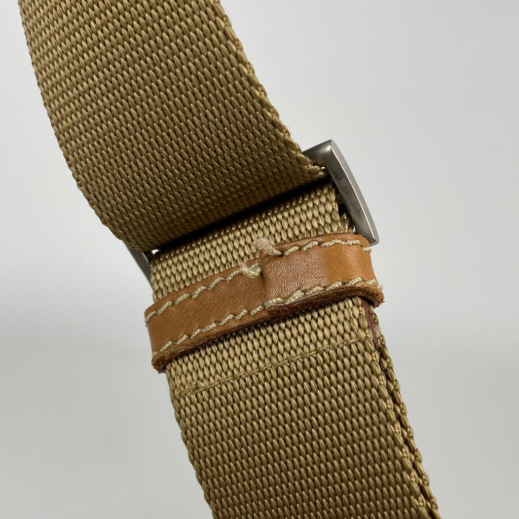 プラダ ロゴプレート ショルダーバッグ 斜め掛け ショルダーバッグ ナイロン ベージュ レディース 【中古】brbag