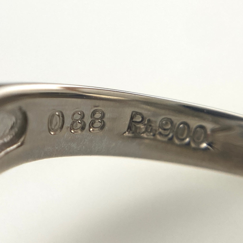 メレダイヤ デザインリング プラチナ 指輪 リング 8.5号 Pt900 ダイヤモンド レディース 【中古】nbjwl
