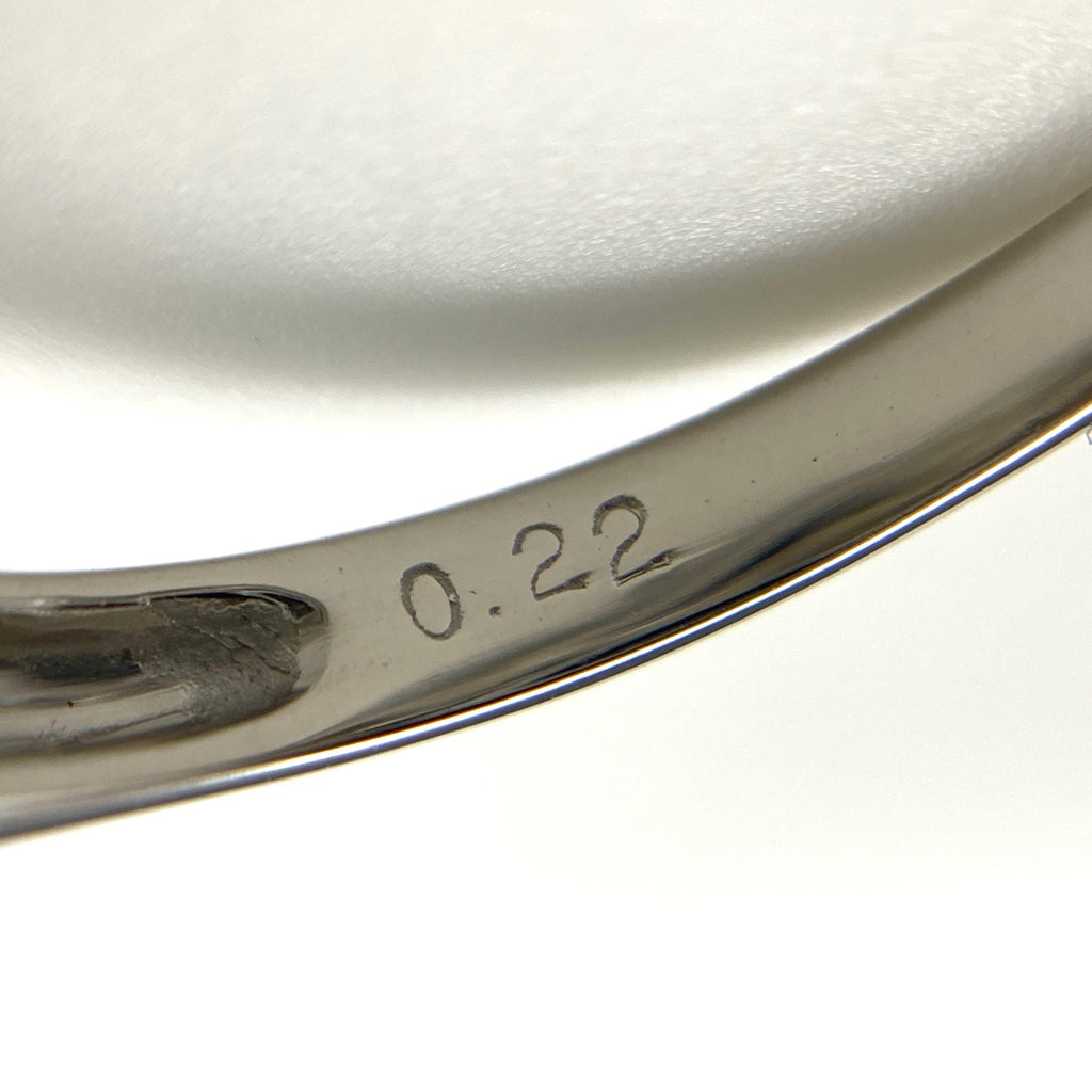 パール デザインリング プラチナ 指輪 メレダイヤ 真珠 リング 12.5号 Pt900 パール ダイヤモンド レディース 【中古】nbjwl