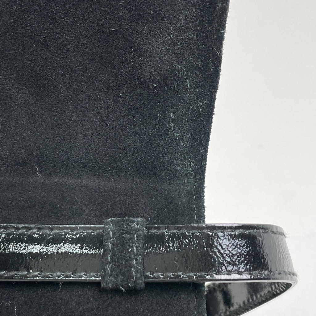 サルヴァトーレフェラガモ ヴァラリボン ハンドバッグ 2WAY ショルダーバッグ エナメル ハンドバッグ パテントレザー ブラック レディース 【中古】brbag