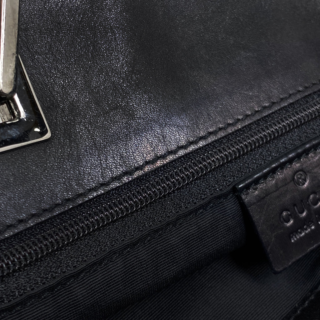 グッチ GG柄 トートバッグ ハンドバッグ トートバッグ GGキャンバス ブラック 31244 レディース 【中古】brbag